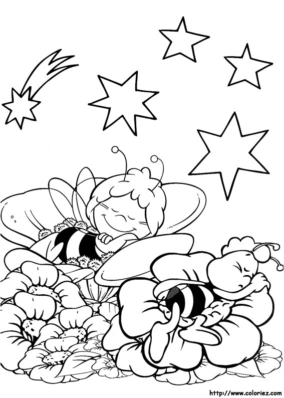 Maya the Bee coloring picture